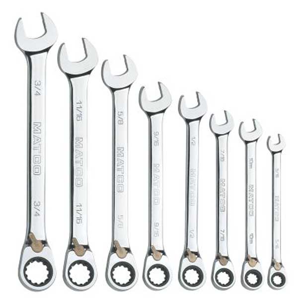 8 Pcs Combination Wrench Set